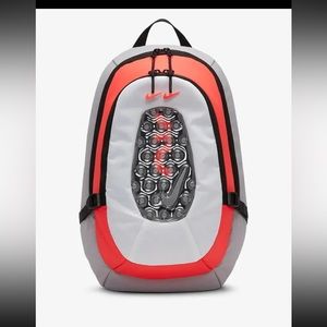 NWT NIKE AIR MAX BUBBLE PADDED SHOULDER BACKPACK GREY INFRARED